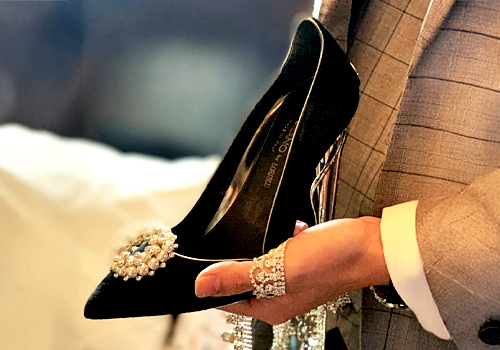 French Fashion Awards Winner - Artemis Chuo - Peacock series jewelry high heels by JOHN KIM-CHEUNG